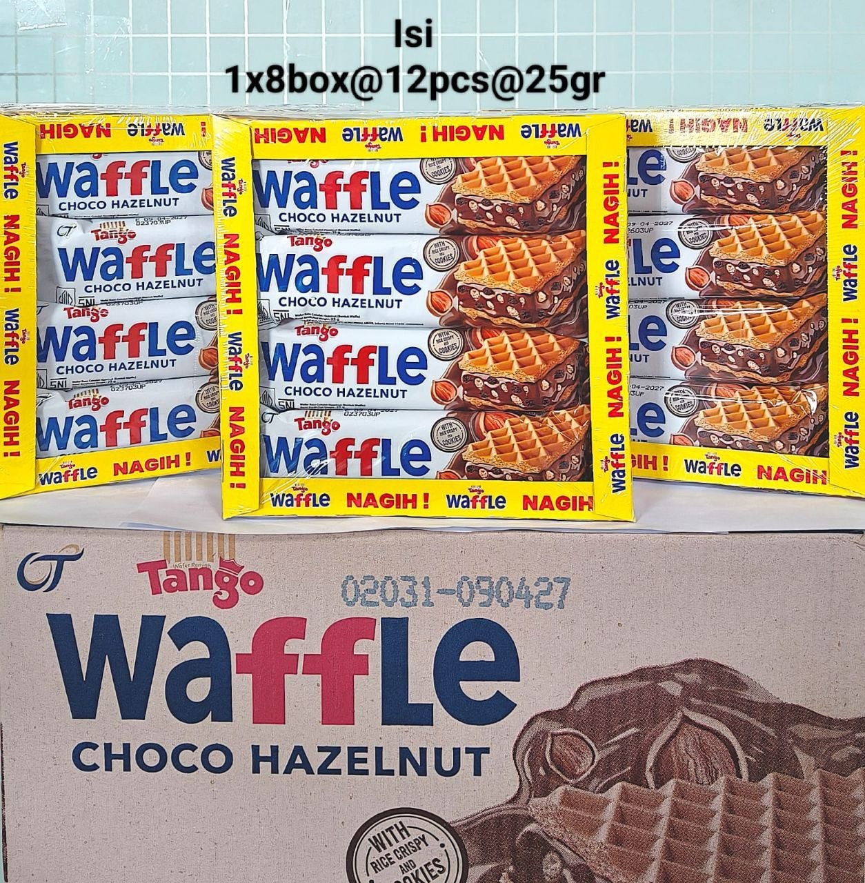 Tango Waffle Choco Hazelnut 25gr (1x8x12pcs)