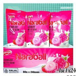 ISJ NARAYA NARABALL STRAWBERRY (1X24X80GR)